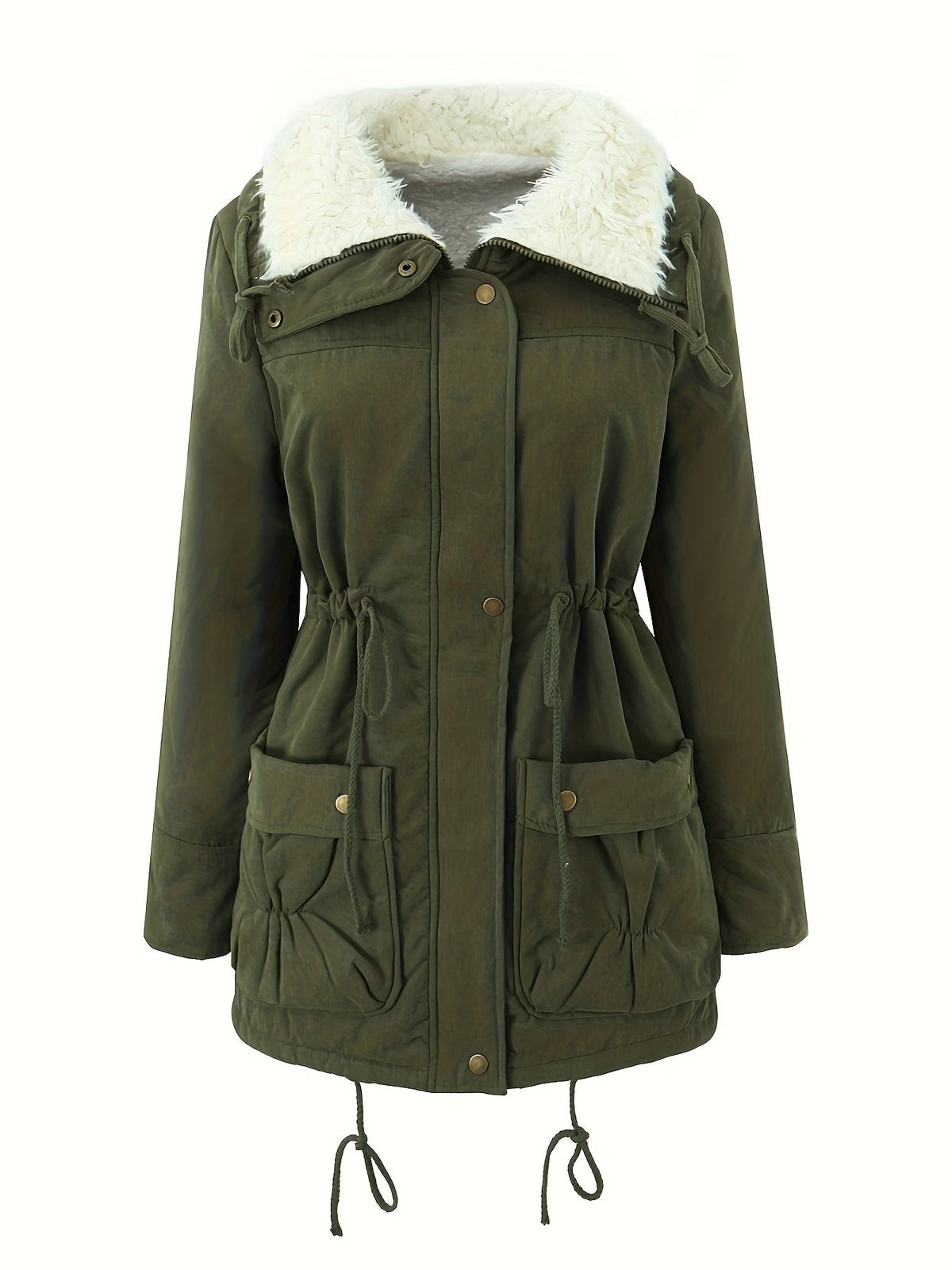 Parka femme doublée grand col fausse fourrure, vue 15 | La Trappeuse