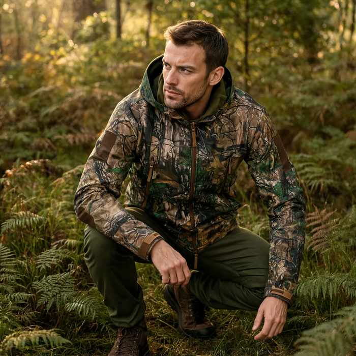 Parka militaire homme camouflage à capuche | Le Marais