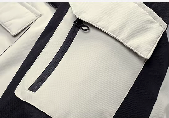 Détail du rembourrage coton de la parka homme Le Chalet Blanc