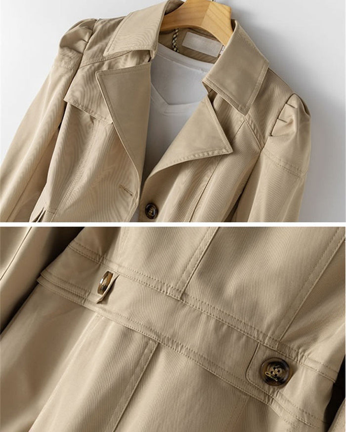 Trench femme mi-long taille coulissée, vue 7 | La Véronique