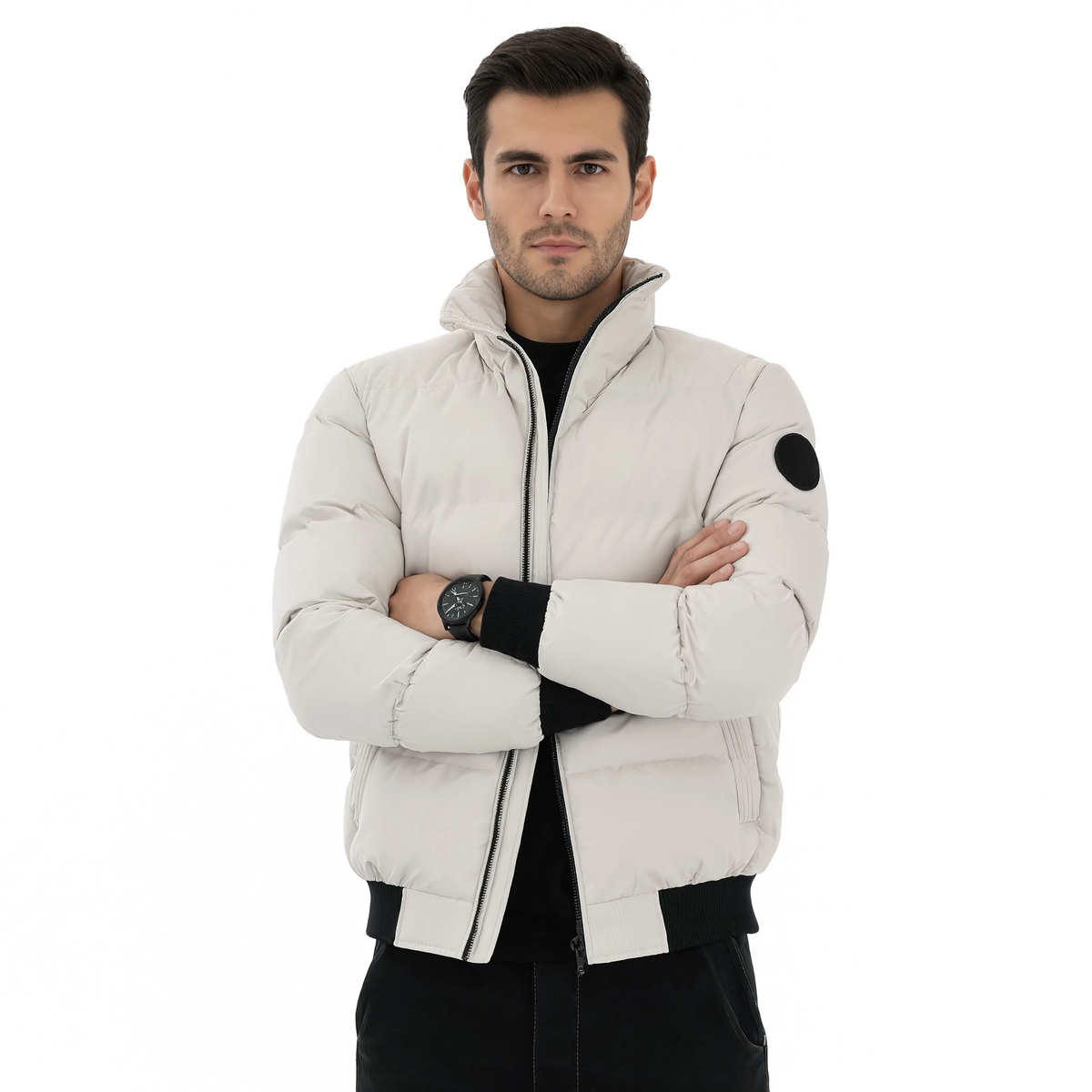 Parka homme matelassée col haut | Le Rempart
