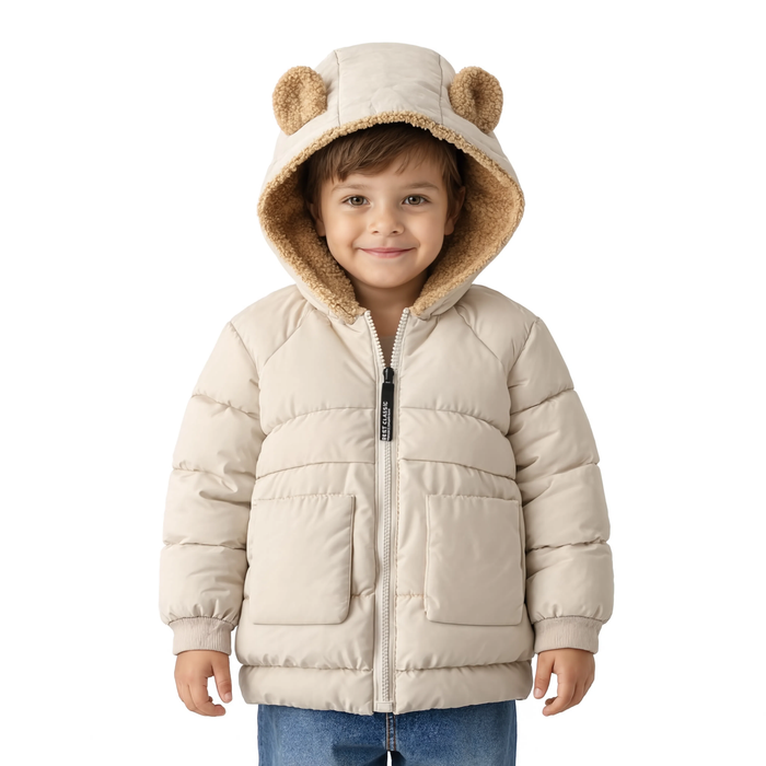Parka enfant capuche à petites oreilles | L'Ourson