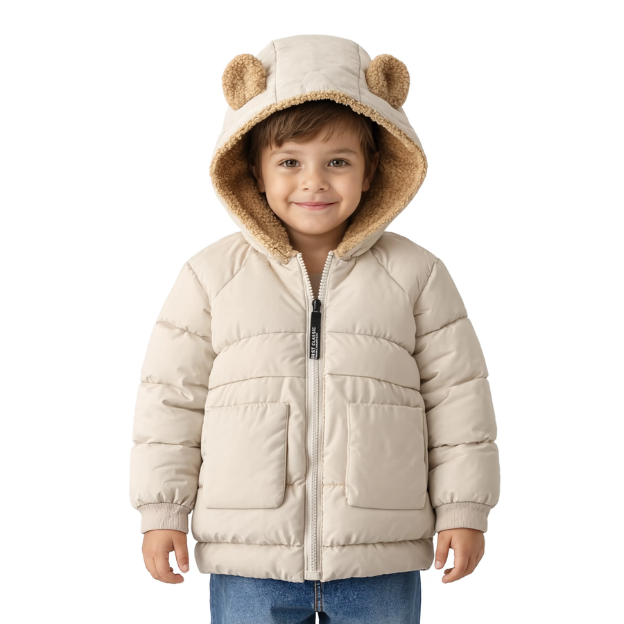Parka enfant capuche à petites oreilles | L'Ourson
