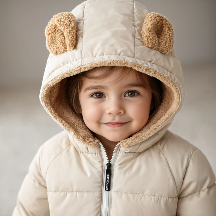 Parka enfant capuche à petites oreilles | L'Ourson