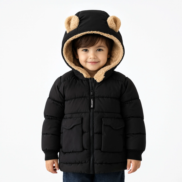 Parka enfant capuche à petites oreilles | L'Ourson