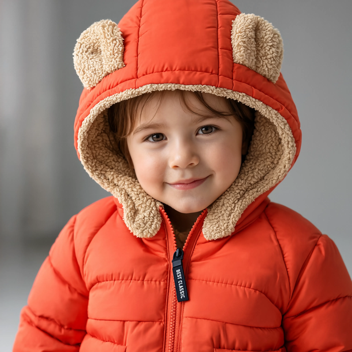 Parka enfant capuche à petites oreilles | L'Ourson