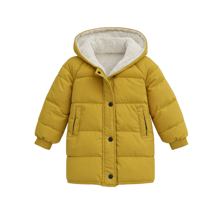 Parka enfant longue capuche 7 colories rembourrage coton  | Le Liseré