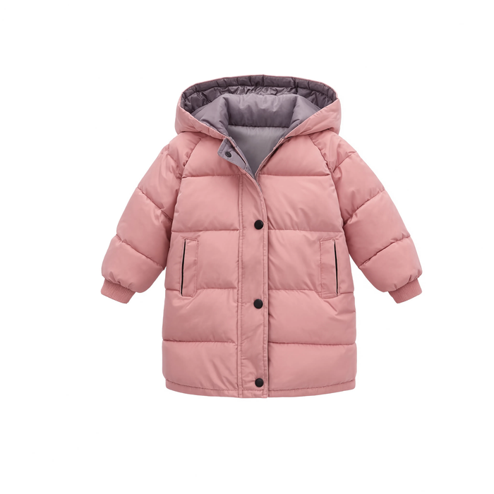 Parka enfant longue capuche 7 colories rembourrage coton  | Le Liseré