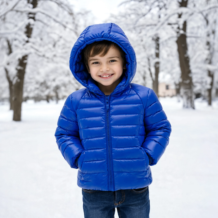 Parka doudoune enfant à capuche | Le Pingouin