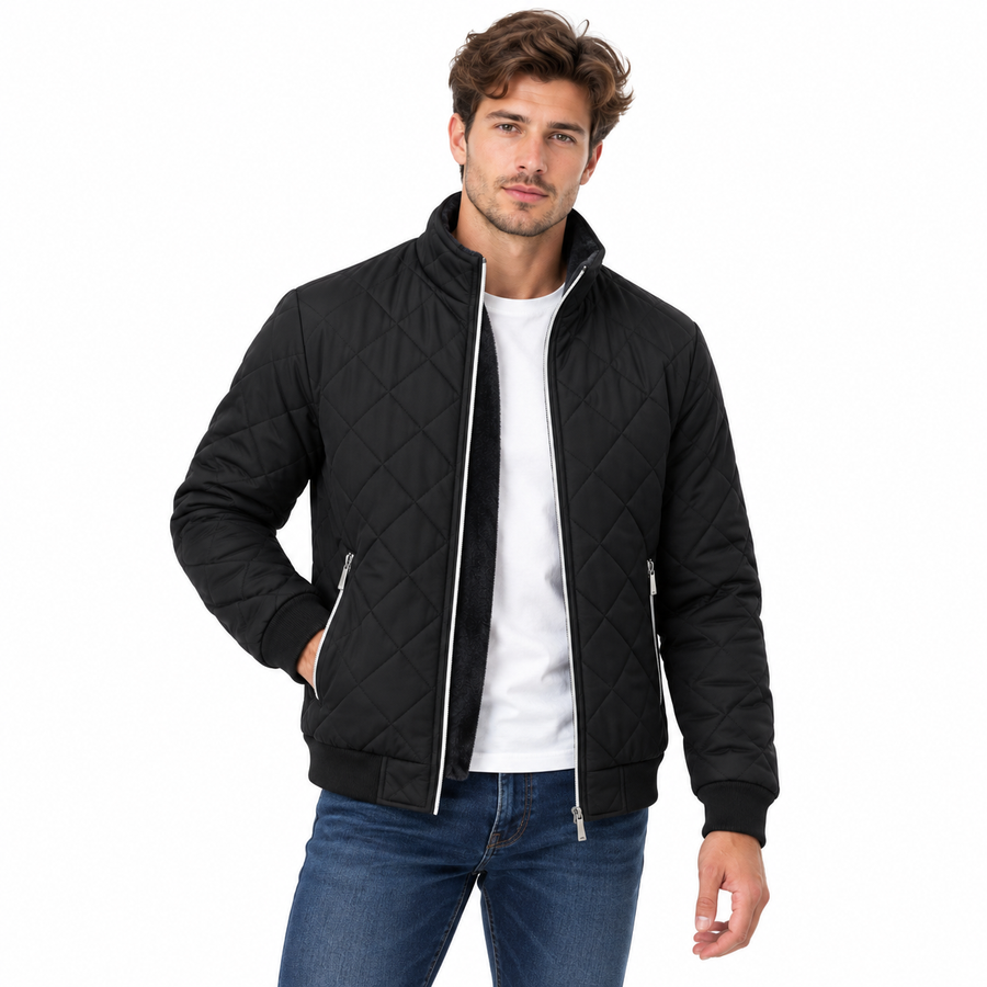 Doudoune homme courte bomber doublée polaire, du XS au M | Le Petit Bomber