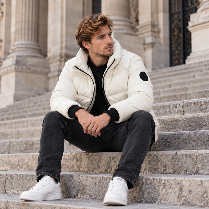 Parka homme matelassée col haut | Le Rempart