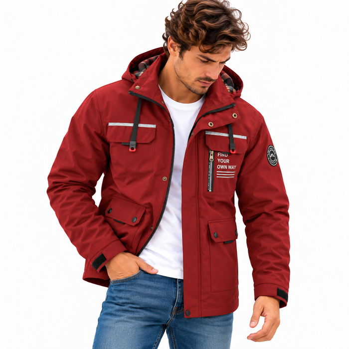 Blouson homme outdoor d'hiver à capuche amovible, vue 16 | Le Cap Nord
