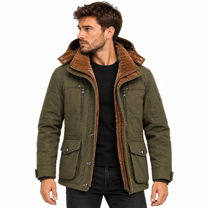 Parka homme intérieur polaire capuche amovible | Le Chalet