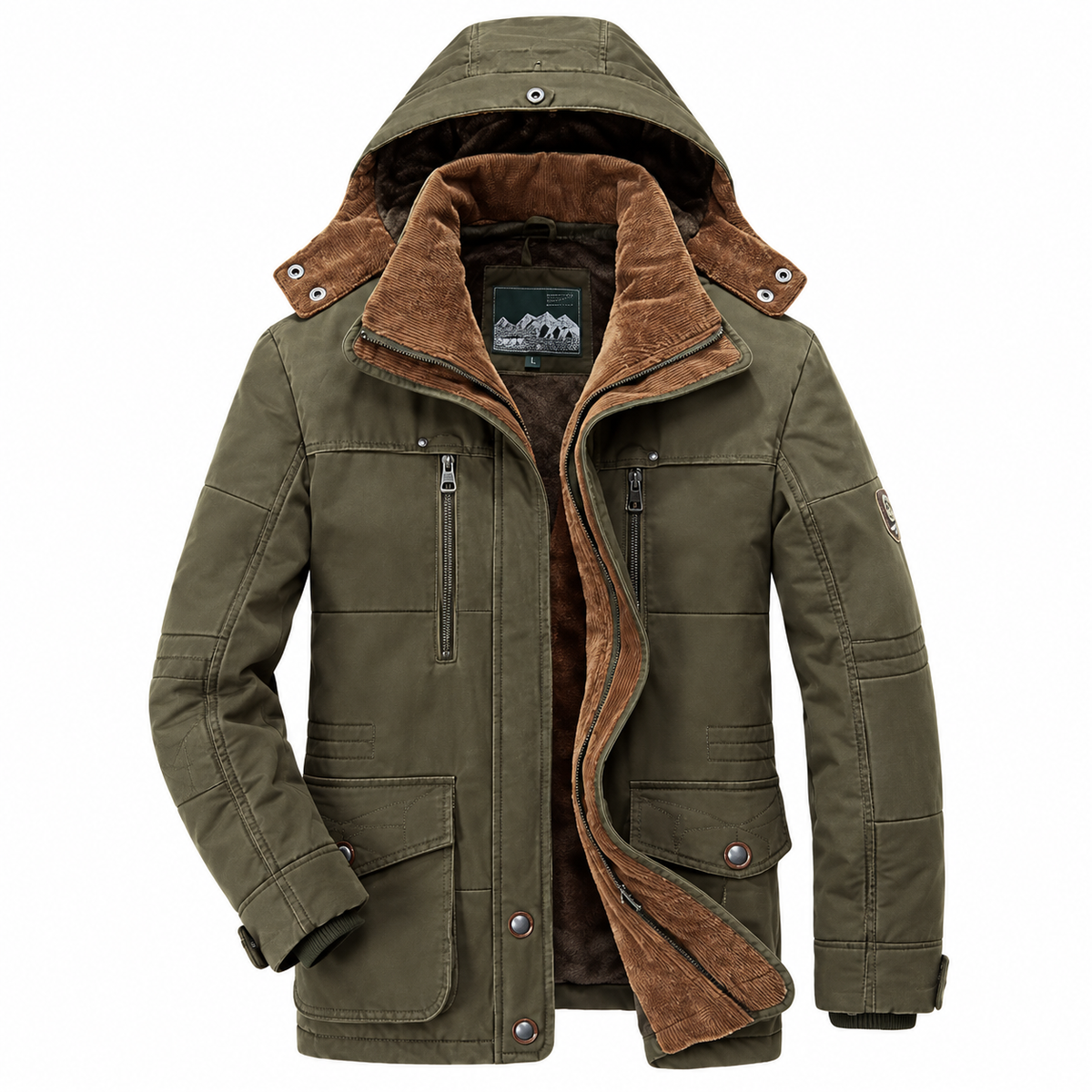 Parka homme intérieur polaire capuche amovible | Le Chalet