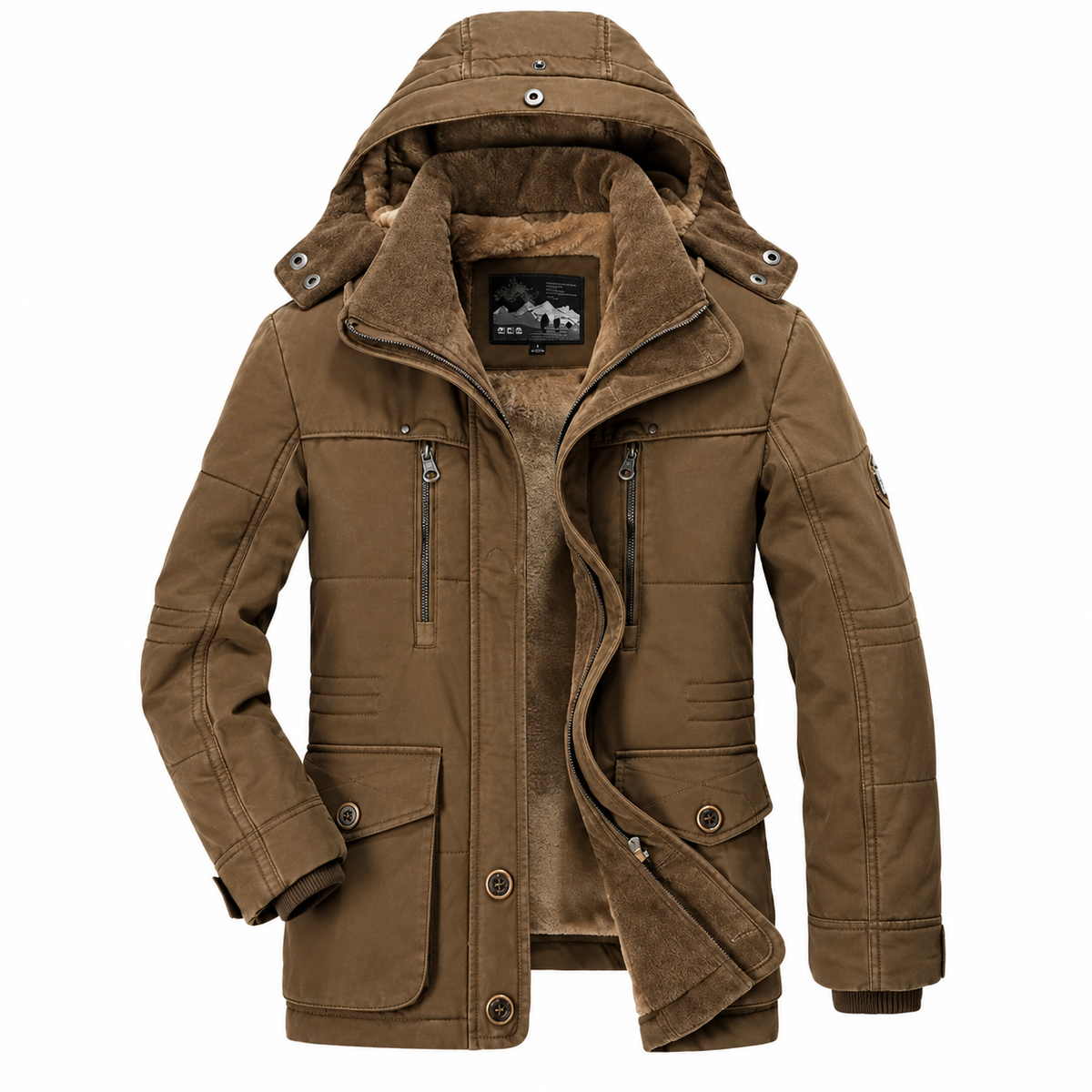 Parka homme intérieur polaire capuche amovible | Le Chalet