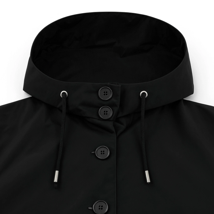 Trench femme à capuche boutonné | La Gabardine