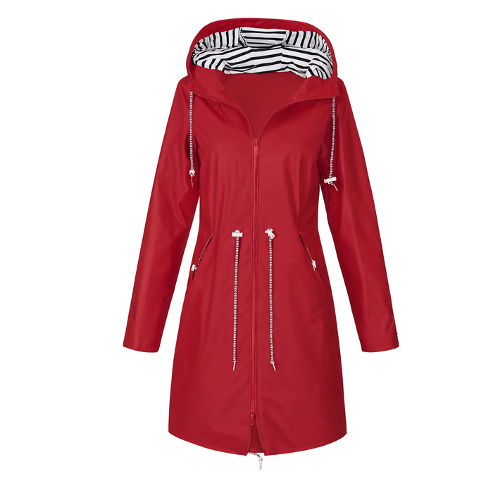 Parka imperméable femme mi-longue à capuche | La Coursive