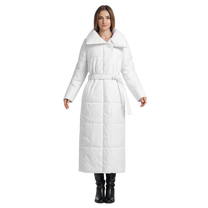 Parka femme chaude longue ceinturée | La Lisière
