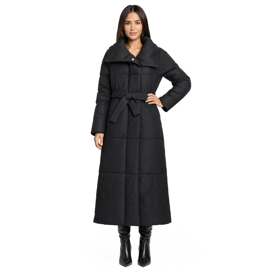 Parka femme chaude longue ceinturée | La Lisière