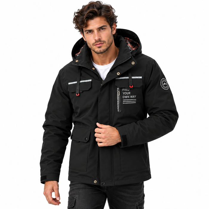 Blouson homme outdoor d'hiver à capuche amovible, vue 11 | Le Cap Nord