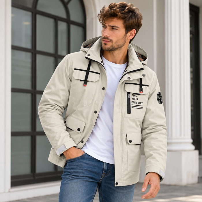 Blouson homme outdoor d'hiver à capuche amovible, vue 3 | Le Cap Nord