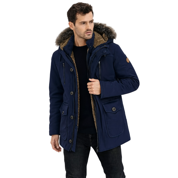 Parka longue homme capuche fourrée amovible | Le Bosquet