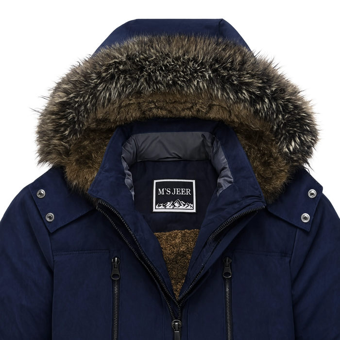 Parka longue homme capuche fourrée amovible | Le Bosquet