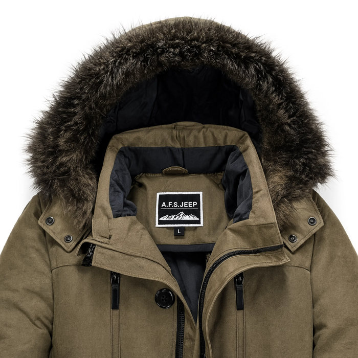 Parka longue homme capuche fourrée amovible | Le Bosquet