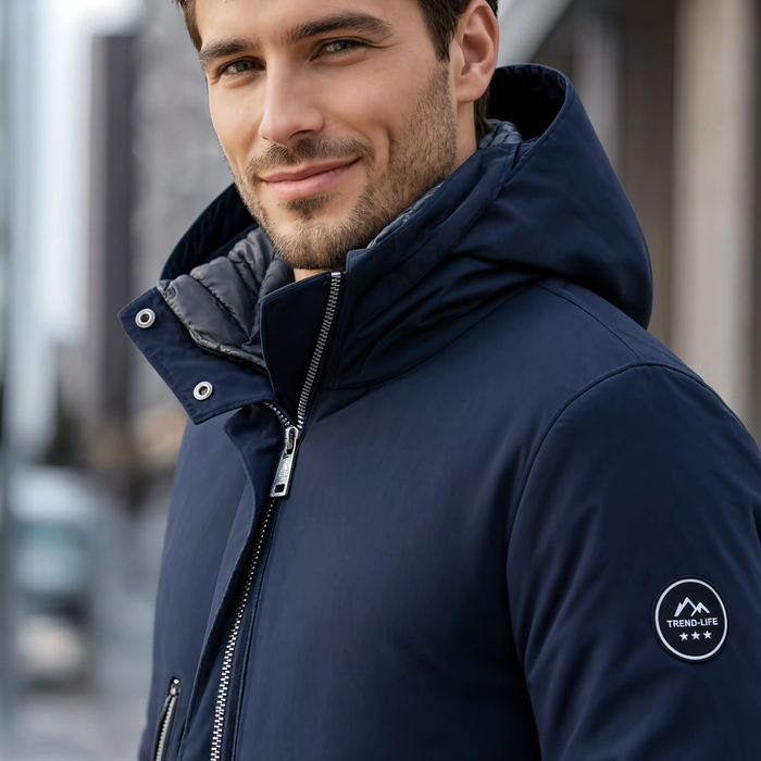 Parka homme capuche amovible rembourrage coton | Le Comptoir