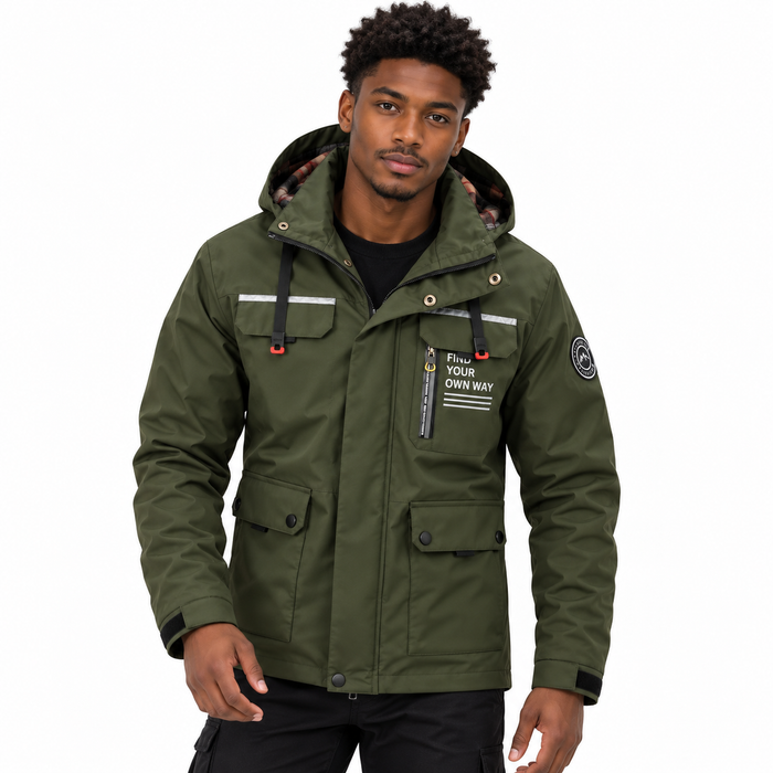 Blouson homme outdoor d'hiver à capuche amovible, vue 17 | Le Cap Nord