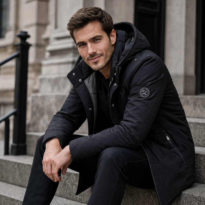 Parka homme capuche amovible rembourrage coton | Le Comptoir