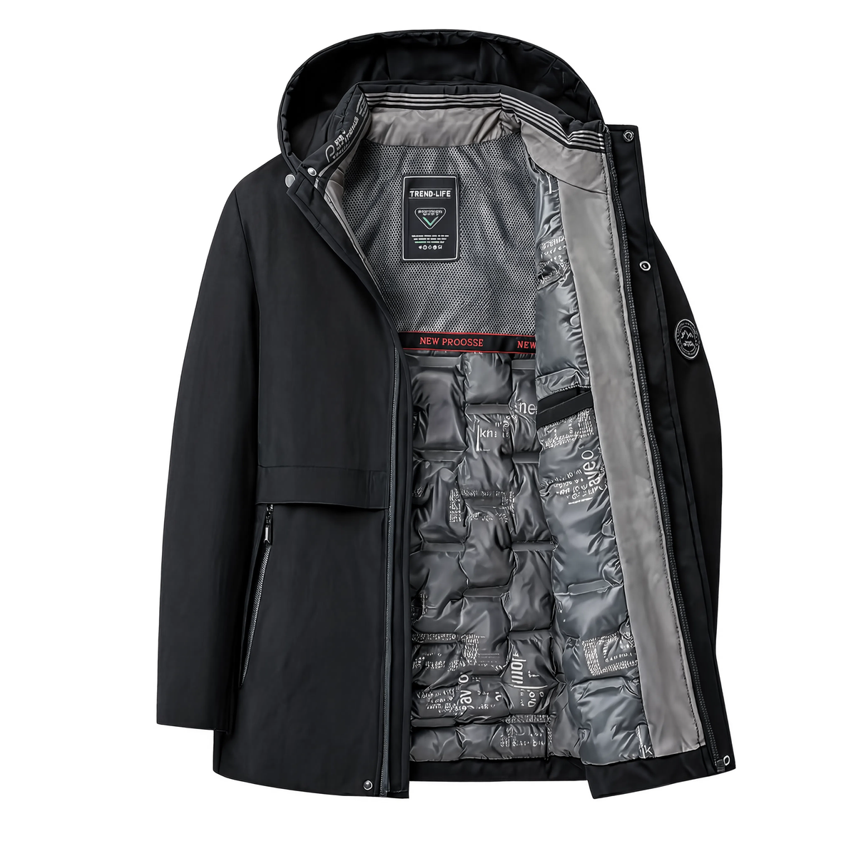 Parka homme capuche amovible rembourrage coton | Le Comptoir
