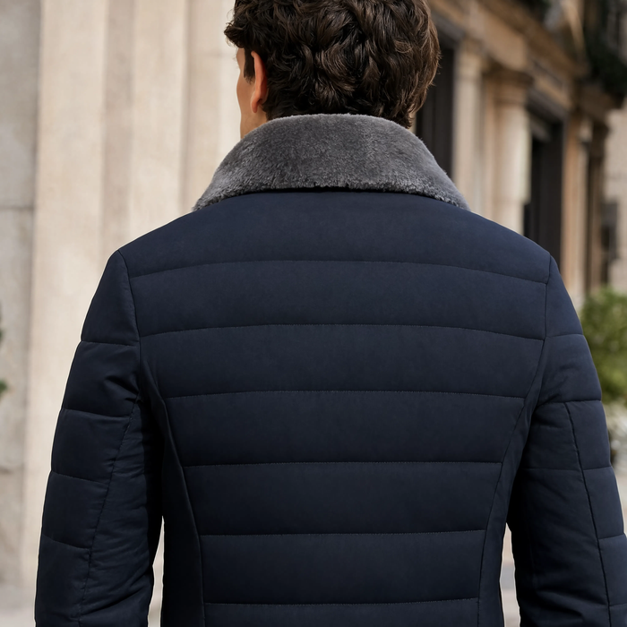 Parka légère homme bleu marine / noir classe | Le Marégraphe