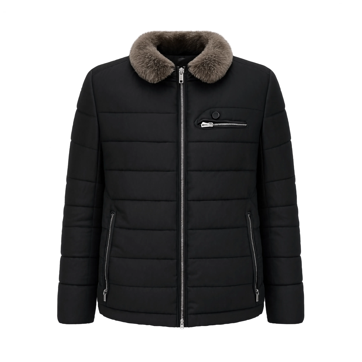 Parka légère homme bleu marine / noir classe | Le Marégraphe