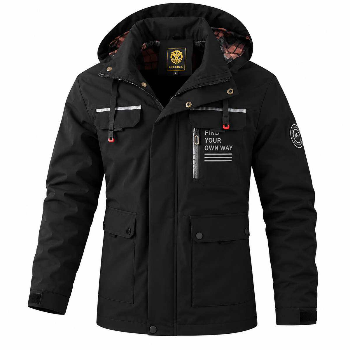 Blouson homme outdoor d'hiver à capuche amovible, vue 12 | Le Cap Nord