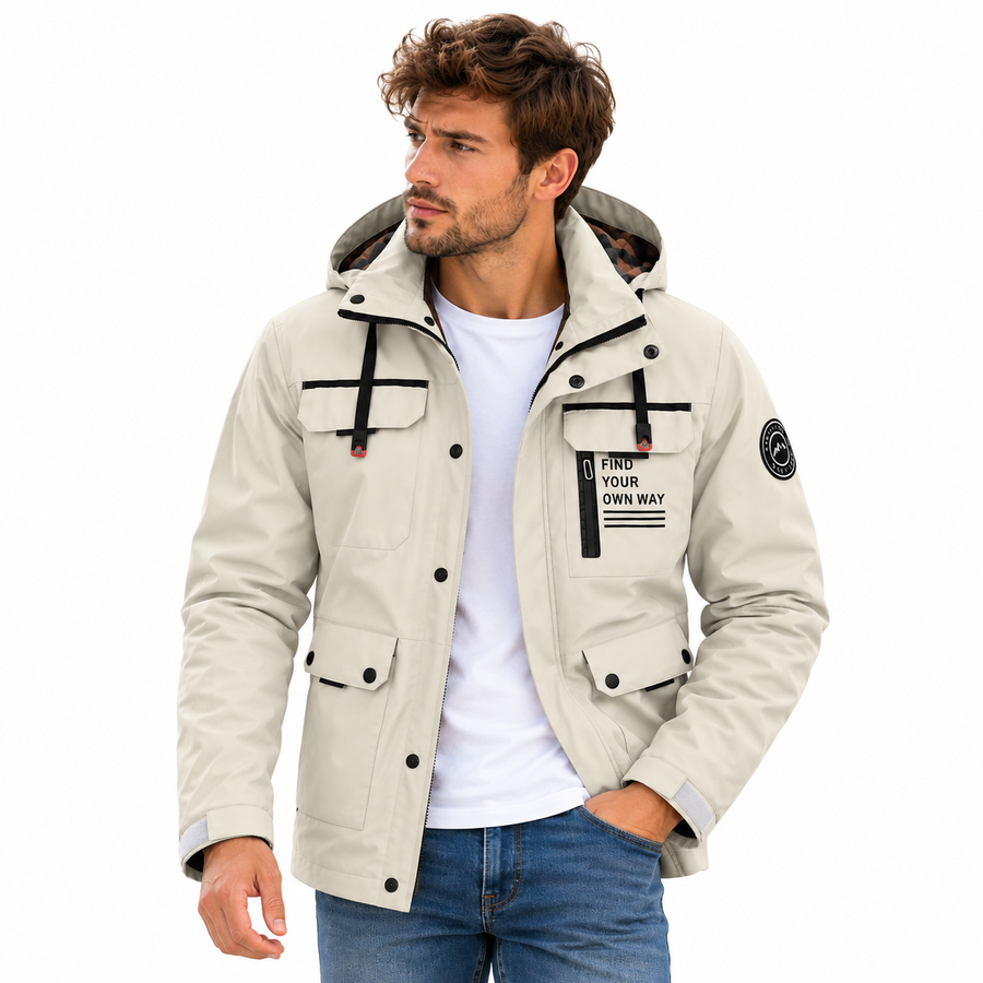 Blouson homme outdoor d'hiver à capuche amovible, vue 1 | Le Cap Nord