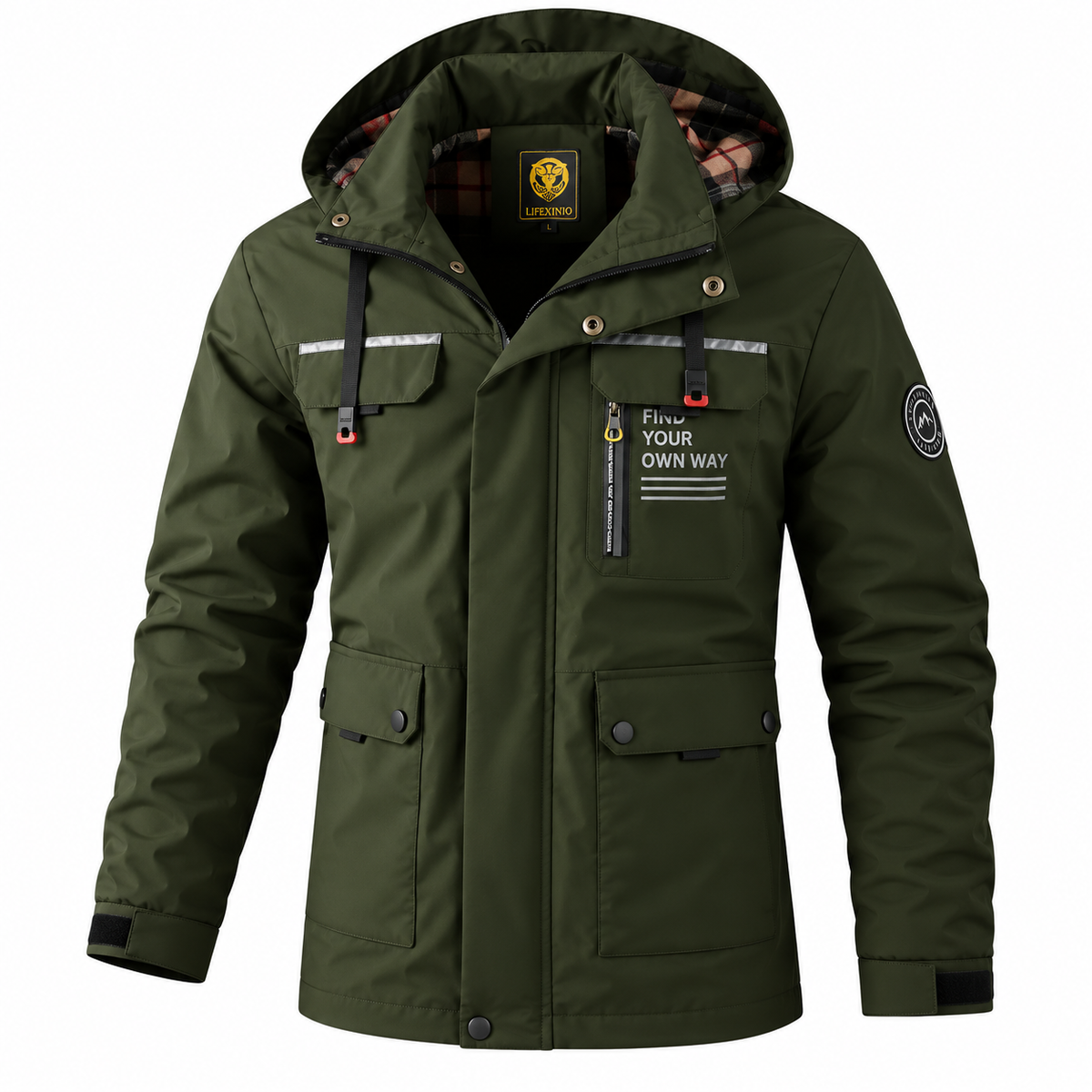 Blouson homme outdoor d'hiver à capuche amovible, vue 18 | Le Cap Nord