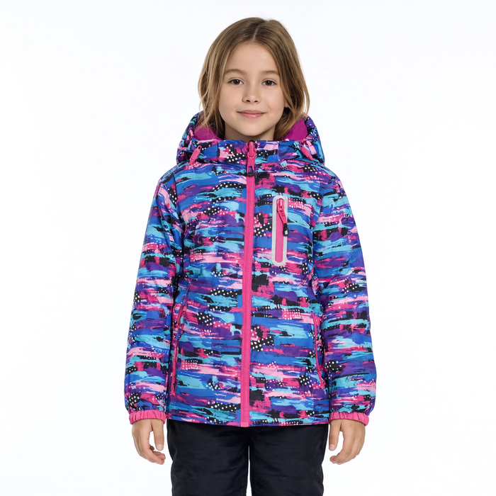Parka enfant de ski motif carreaux | Le Torrent