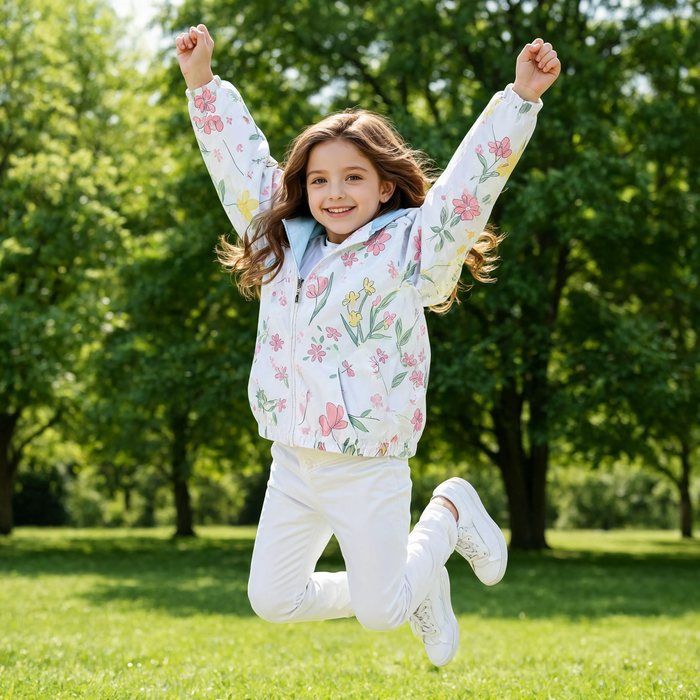 Parka fille  imperméable motif licorne à capuche 5 coloris | La Licorne