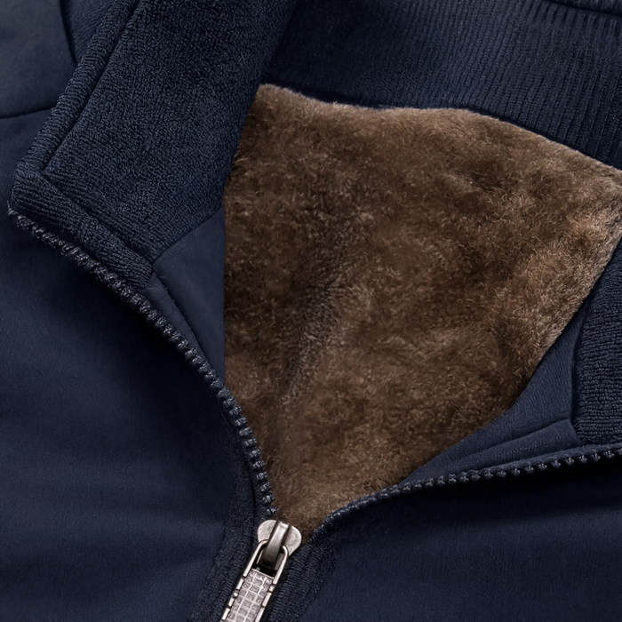 Parka légère homme col haut rabattable intérieur polaire | Le Créneau