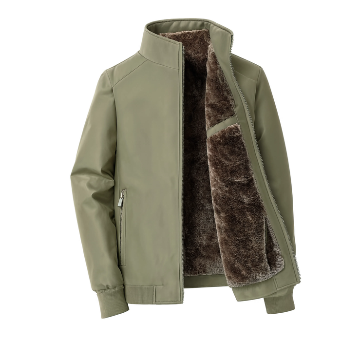 Parka légère homme col haut rabattable intérieur polaire | Le Créneau