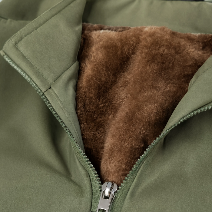 Parka légère homme col haut rabattable intérieur polaire | Le Créneau