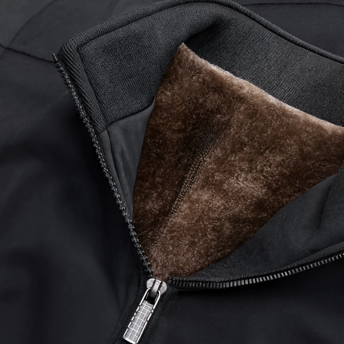 Parka légère homme col haut rabattable intérieur polaire | Le Créneau