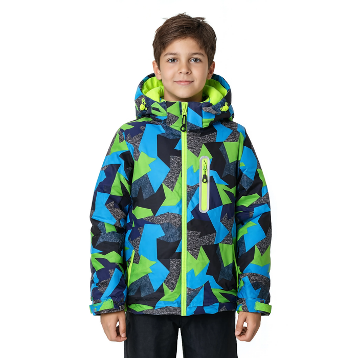 Parka enfant de ski motif carreaux | Le Torrent