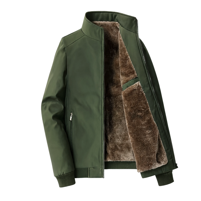 Parka légère homme col haut rabattable intérieur polaire | Le Créneau