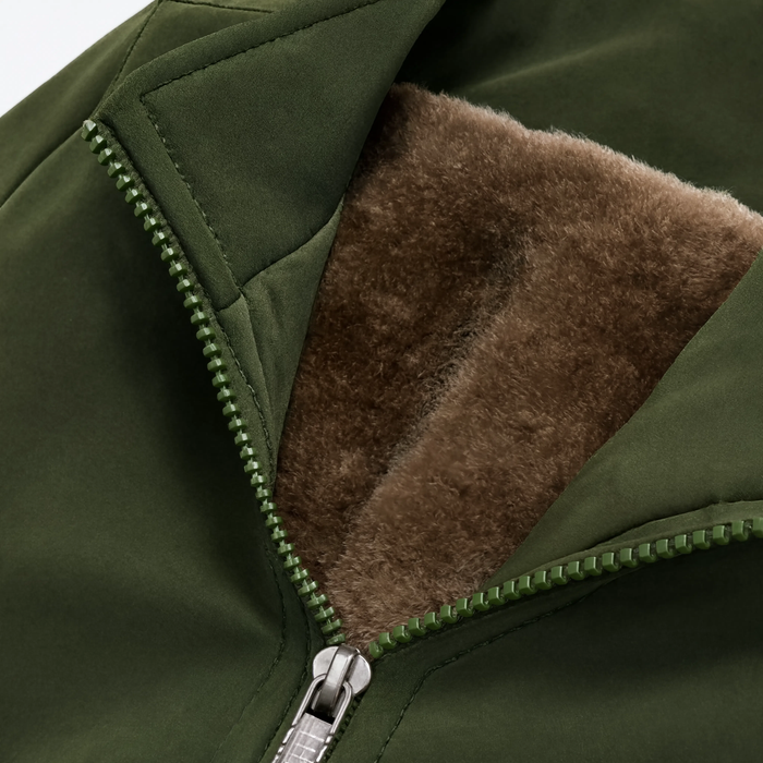 Parka légère homme col haut rabattable intérieur polaire | Le Créneau
