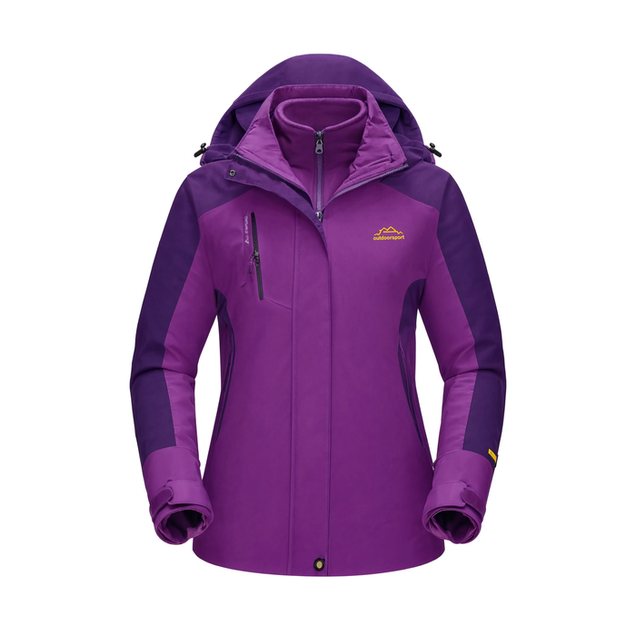 Parka de ski femme 3 en 1, polaire amovible et imperméable | La Piste