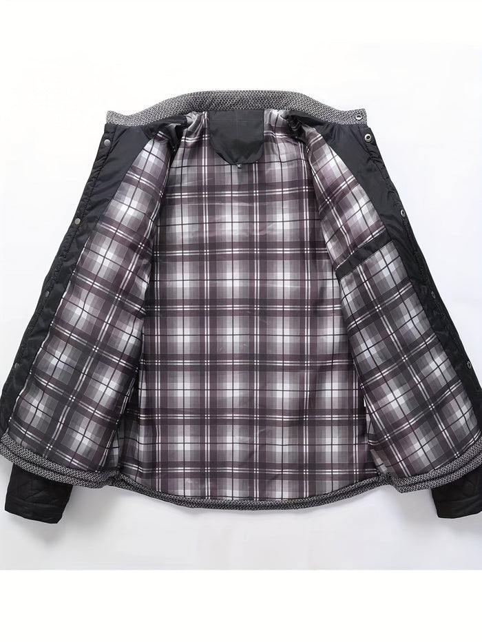 Veste homme matelassée losanges tricot, vue 9 | Le Passepoil
