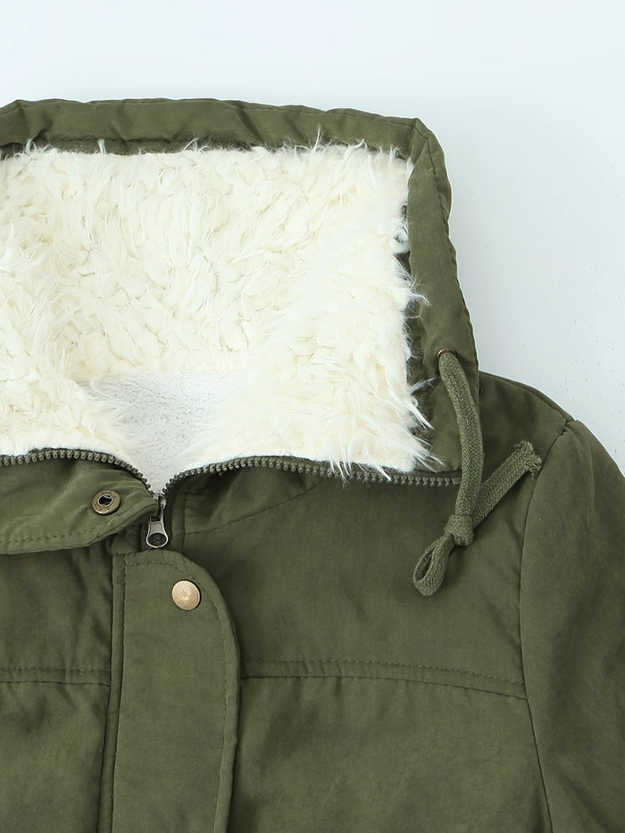 Parka femme doublée grand col fausse fourrure, vue 16 | La Trappeuse