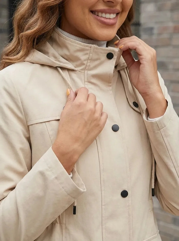 Parka femme mi-longue doublure carreaux, vue 3 | La Highland